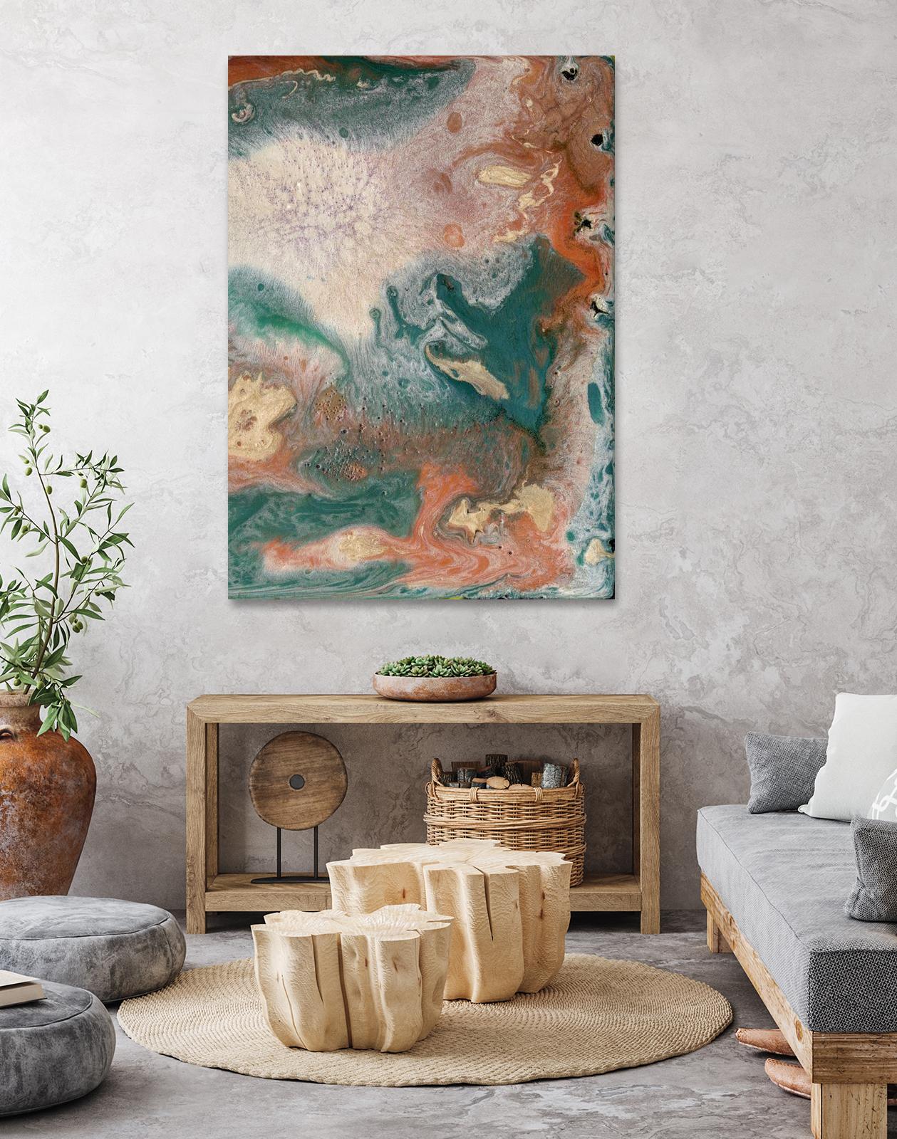 Coralline II by Alicia Ludwig on GIANT ART - red abstract