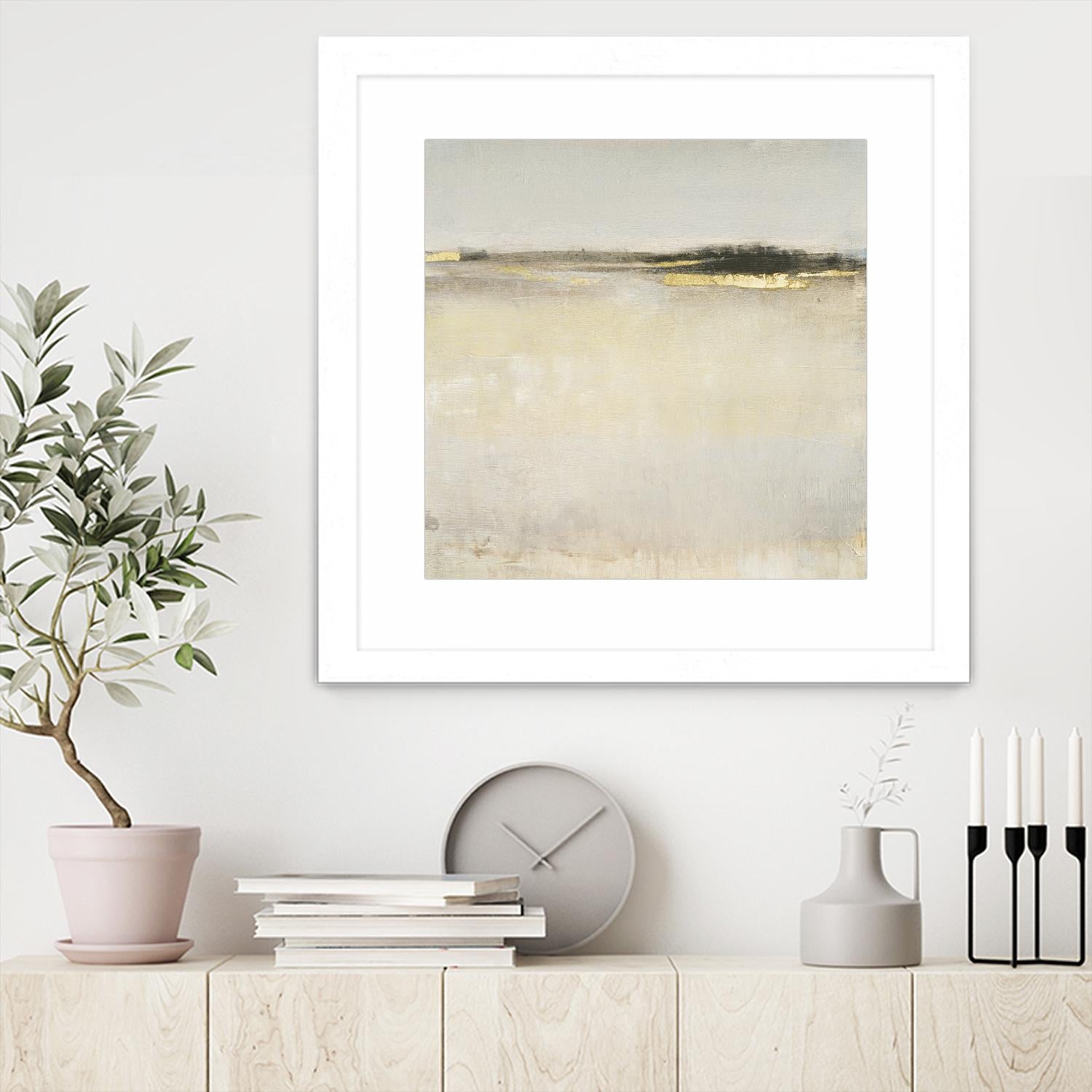 Embellished Subtle Scape I by Tim O'Tool on GIANT ART - gold abstract