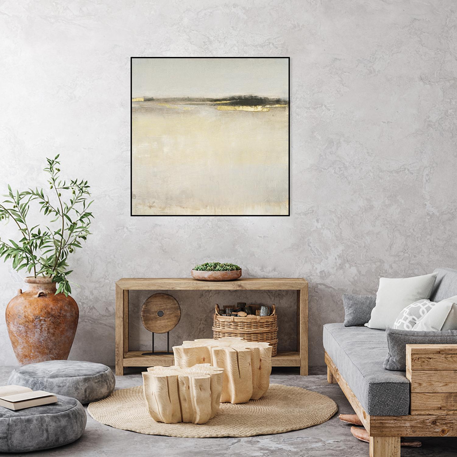 Embellished Subtle Scape I by Tim O'Tool on GIANT ART - gold abstract