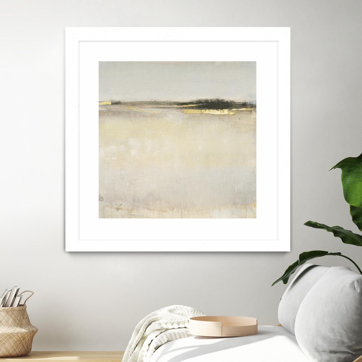 Embellished Subtle Scape I by Tim O'Tool on GIANT ART - gold abstract
