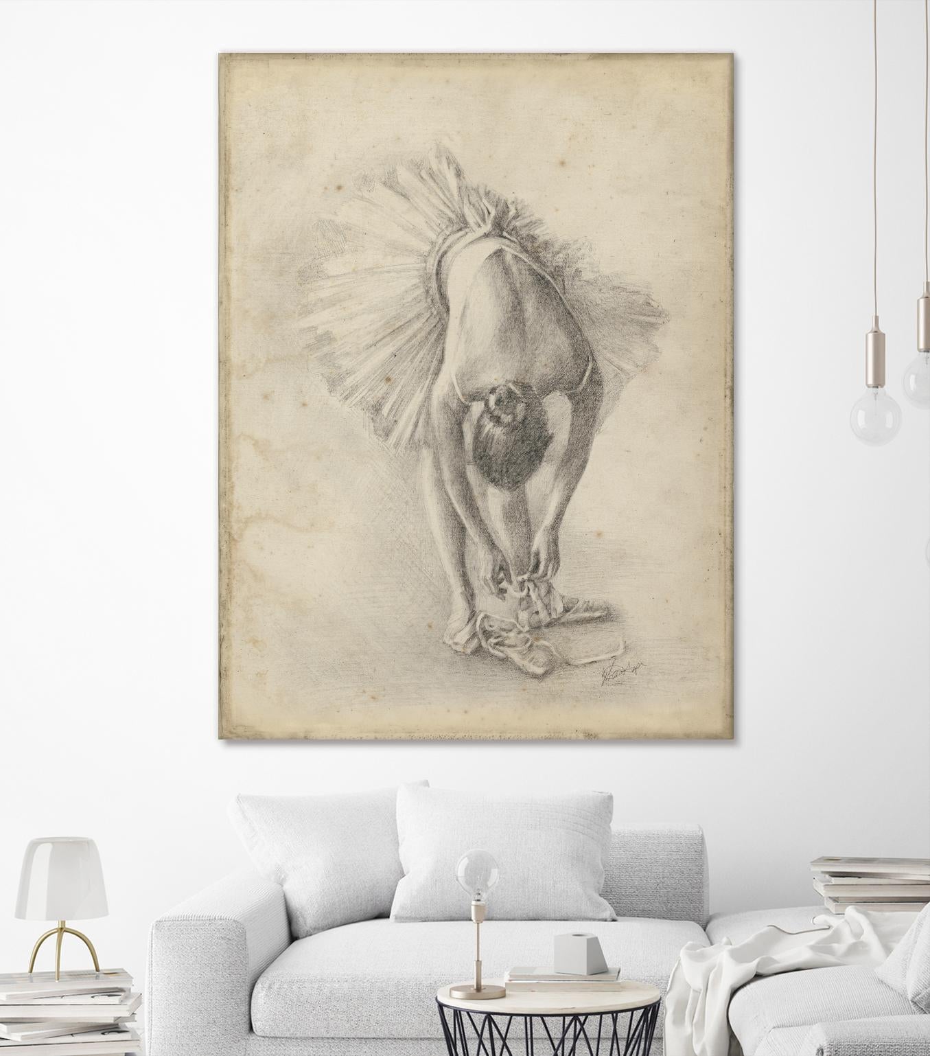Antique Ballerina Study I by Ethan Harper on GIANT ART - fashion