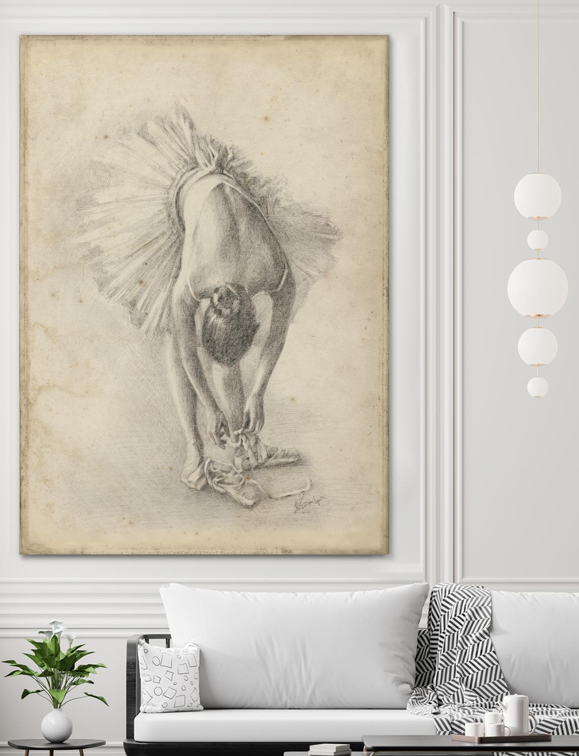 Antique Ballerina Study I by Ethan Harper on GIANT ART - fashion