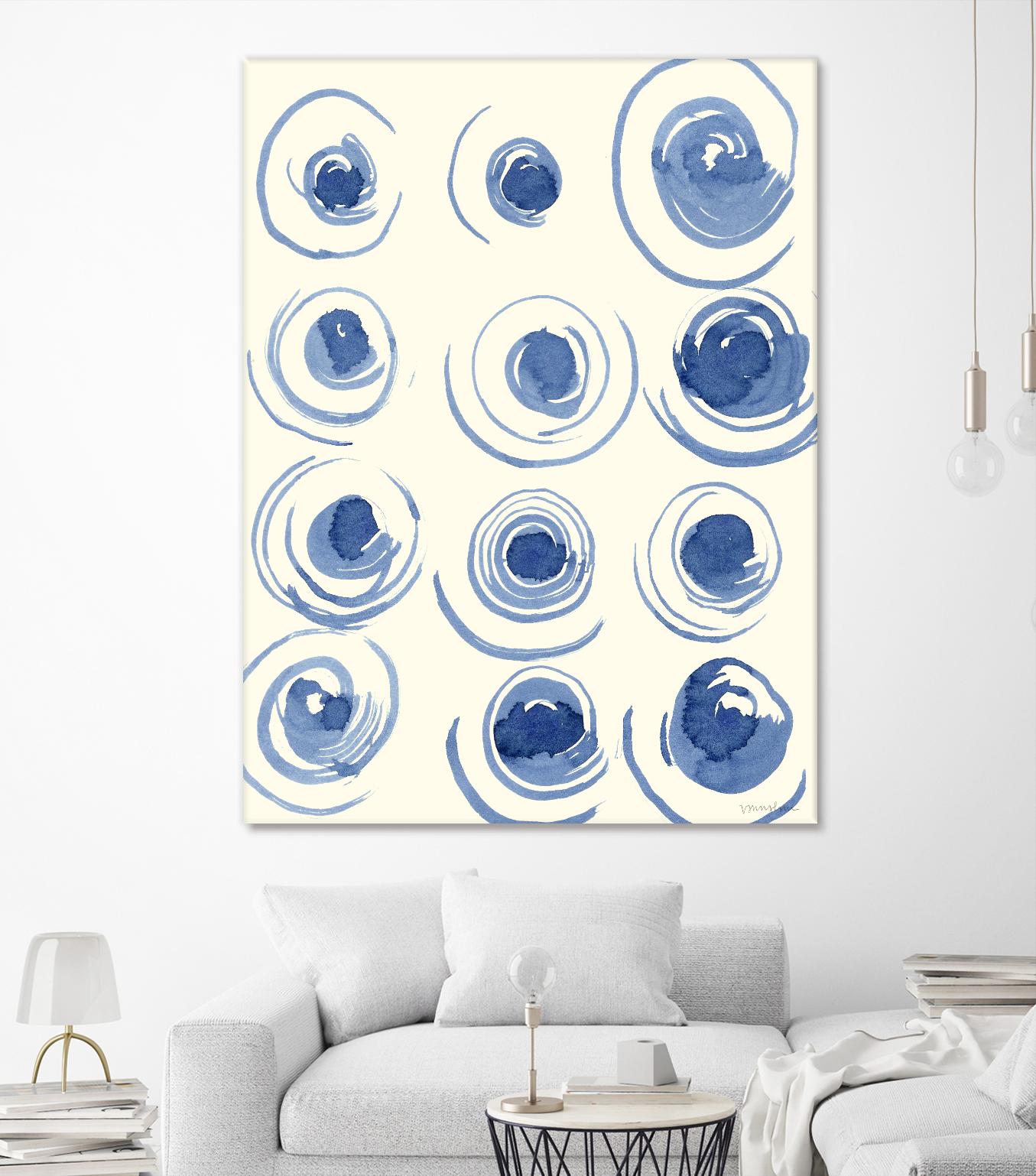 Macrame Blue II by Vanna Lam on GIANT ART - blue abstract