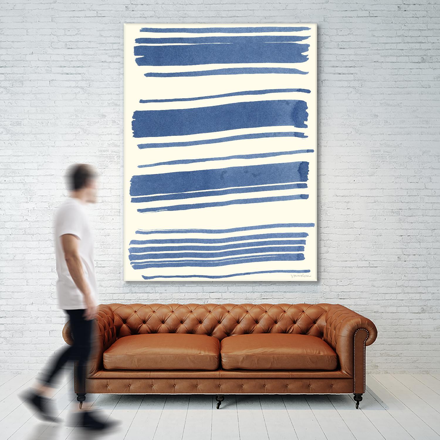 Macrame Blue III by Vanna Lam on GIANT ART - blue abstract