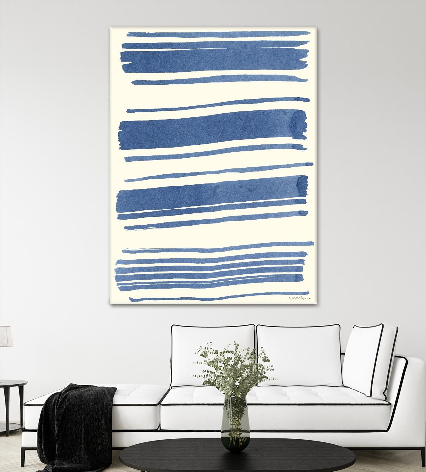 Macrame Blue III by Vanna Lam on GIANT ART - blue abstract