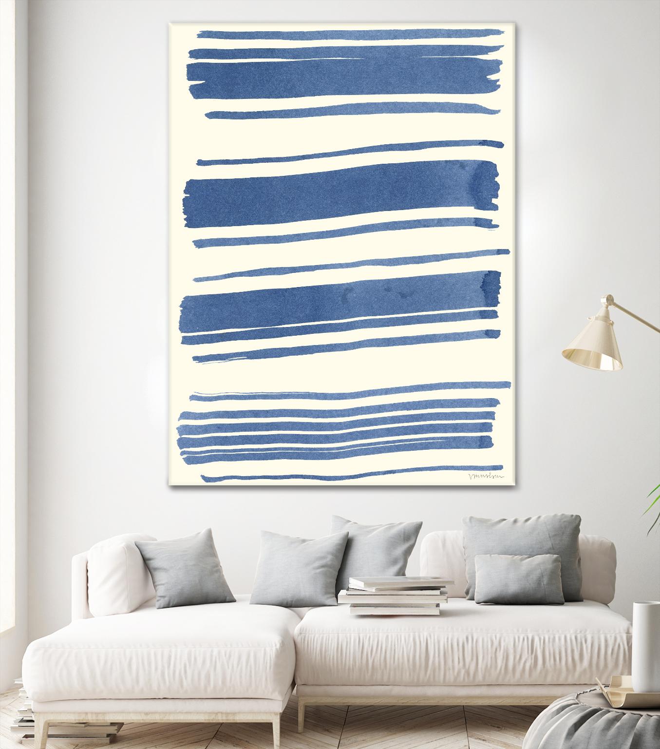 Macrame Blue III by Vanna Lam on GIANT ART - blue abstract