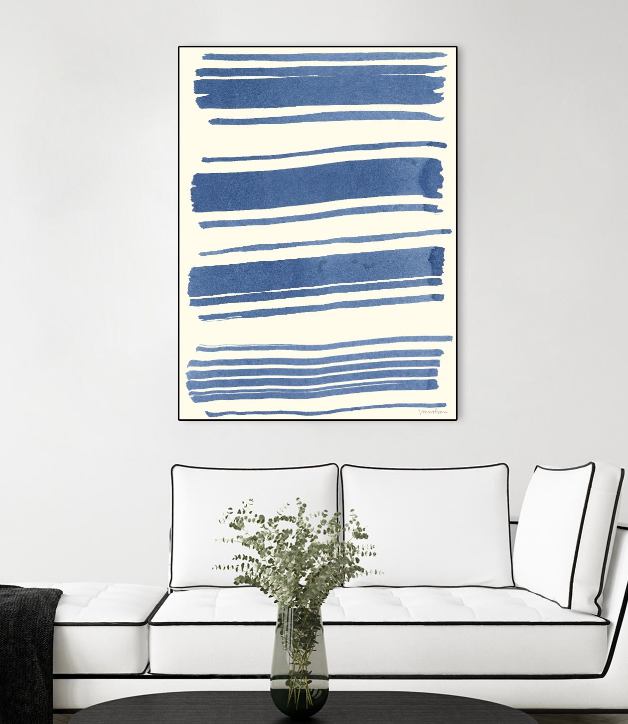 Macrame Blue III by Vanna Lam on GIANT ART - blue abstract