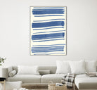 Macrame Blue III by Vanna Lam on GIANT ART - blue abstract