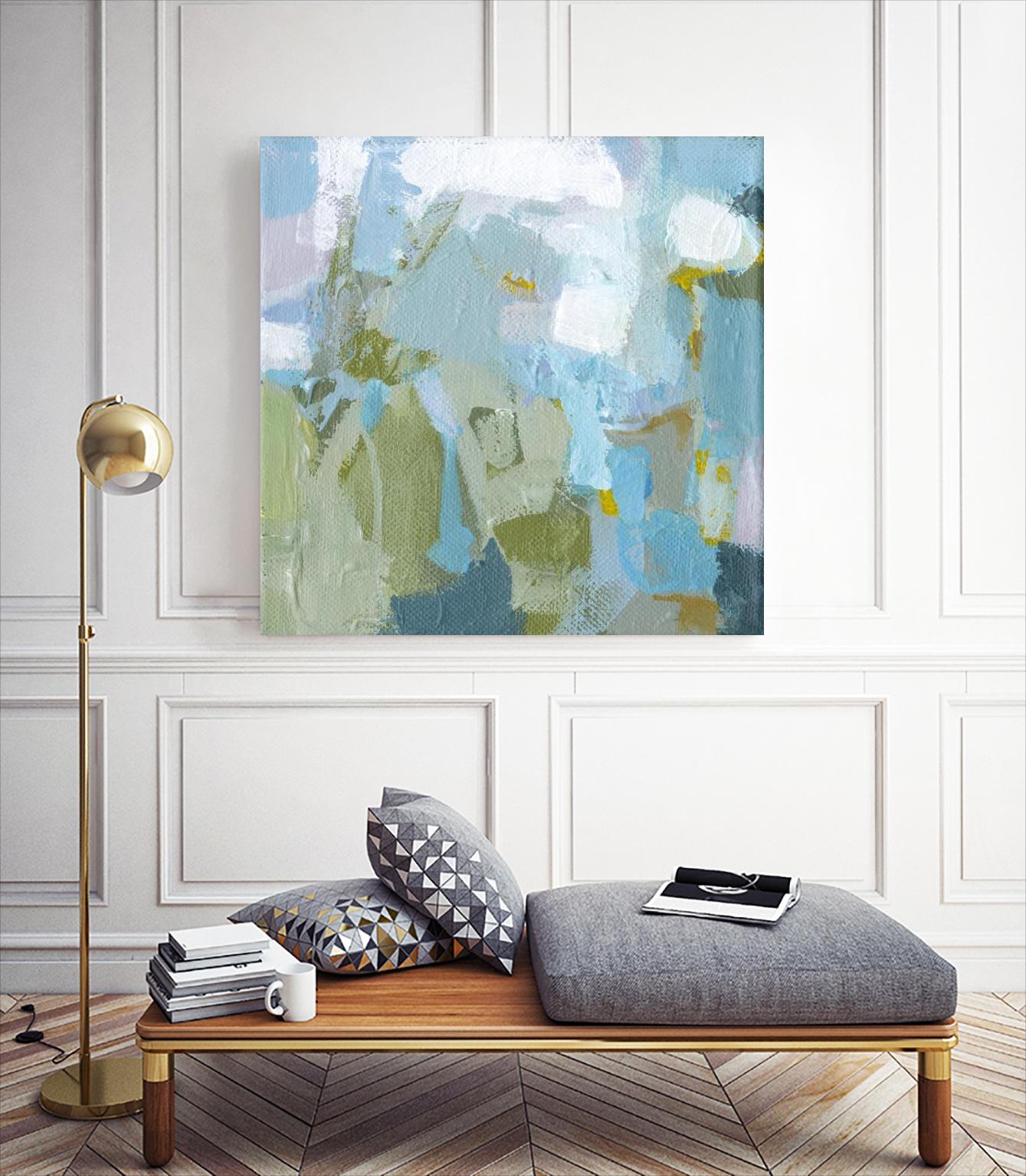 Dinner Mints by Christina Long on GIANT ART - green abstract