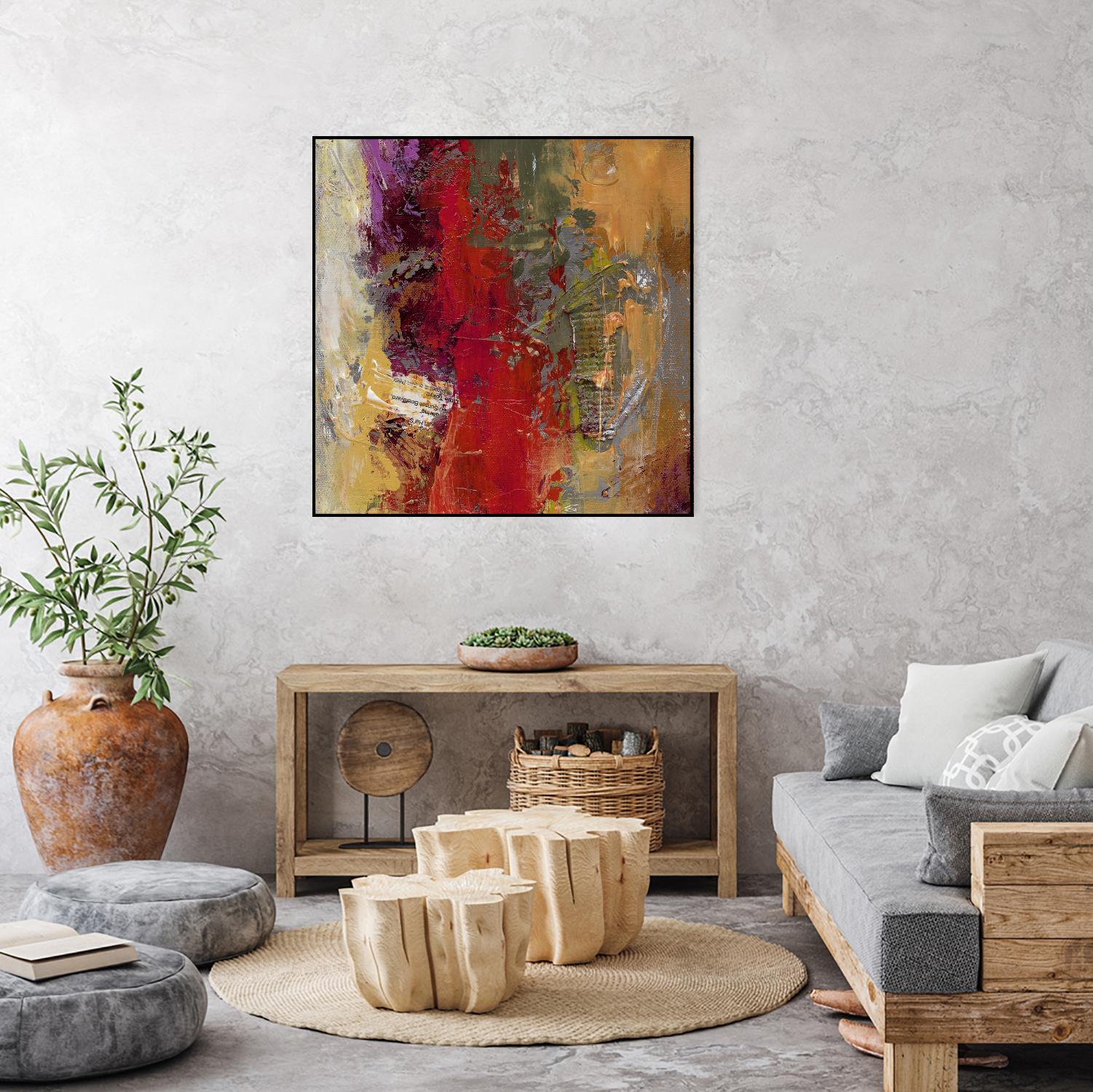 Sidecars II by Janet Bothne on GIANT ART - red abstract
