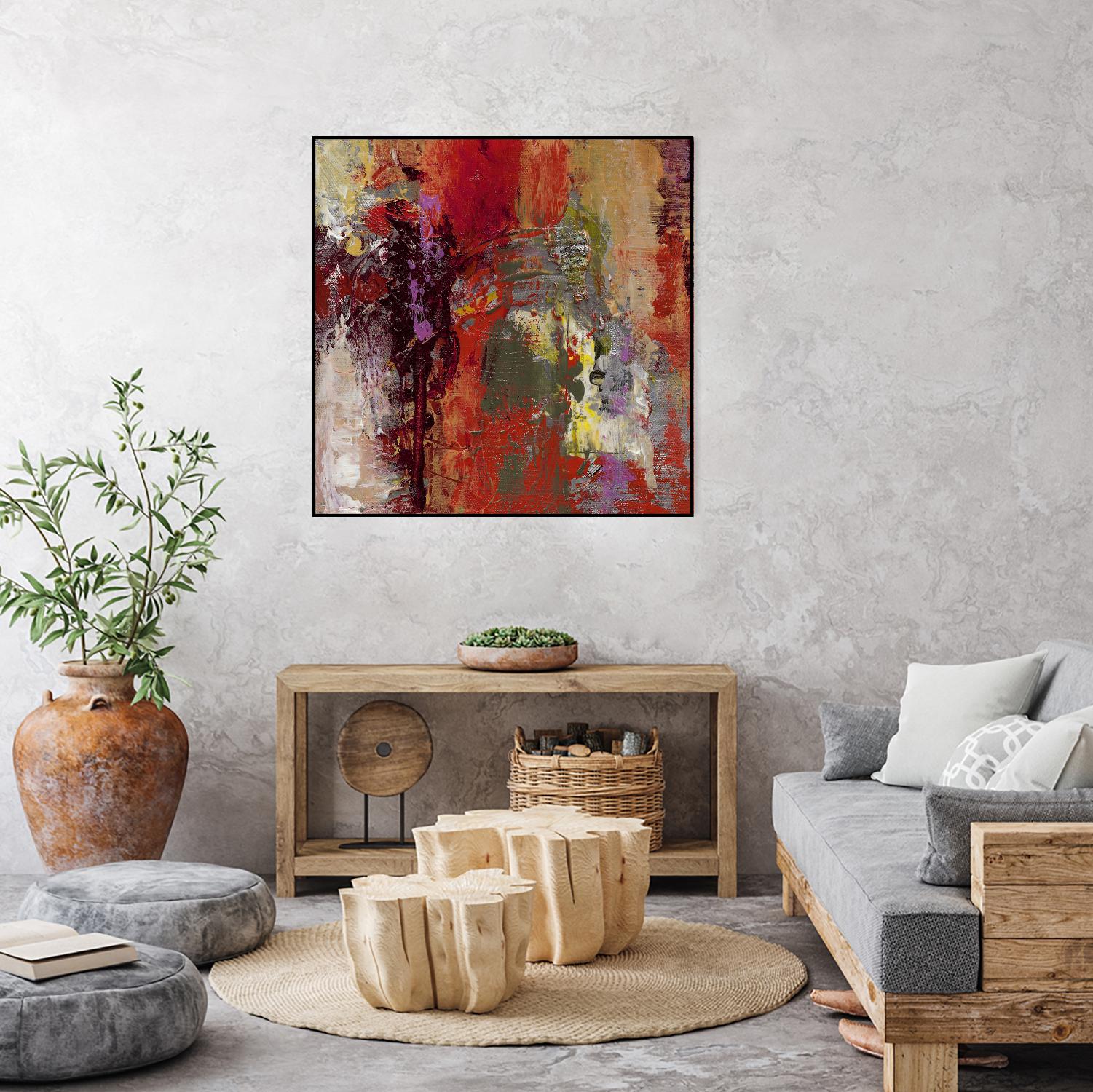 Sidecars III by Janet Bothne on GIANT ART - red abstract