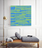 Modern Circuit V by Charles McMullen on GIANT ART - green abstract