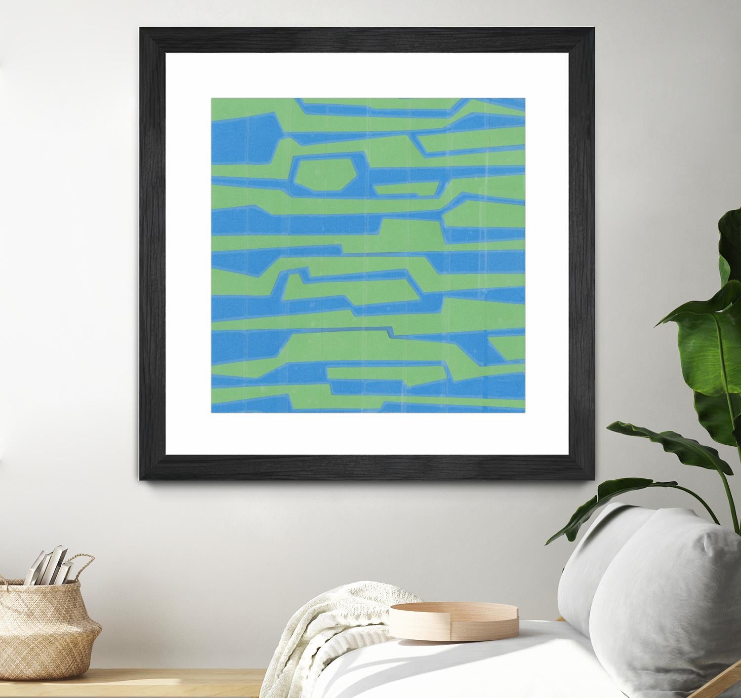 Modern Circuit V by Charles McMullen on GIANT ART - green abstract