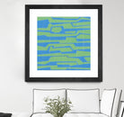 Modern Circuit V by Charles McMullen on GIANT ART - green abstract