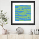 Modern Circuit V by Charles McMullen on GIANT ART - green abstract