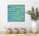 Modern Circuit V by Charles McMullen on GIANT ART - green abstract
