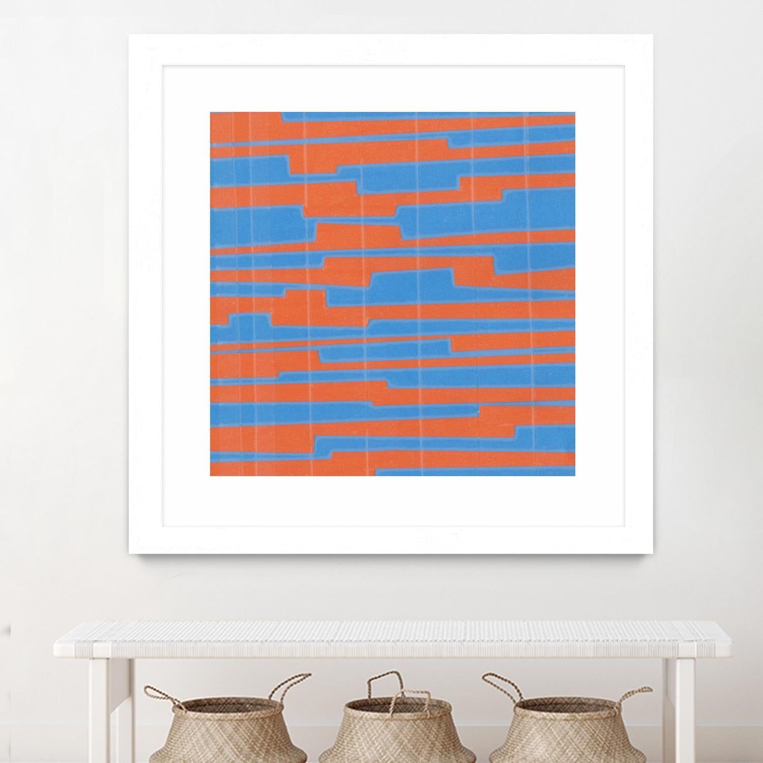 Modern Circuit VI by Charles McMullen on GIANT ART - blue abstract
