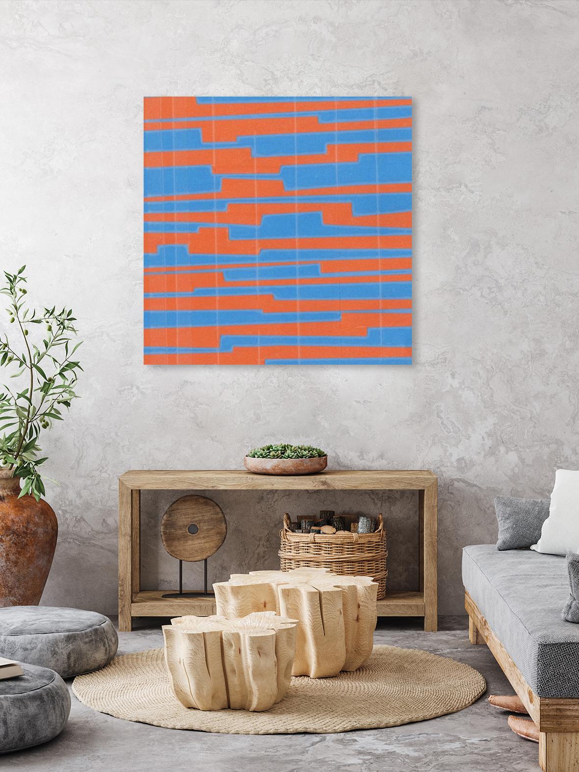 Modern Circuit VI by Charles McMullen on GIANT ART - blue abstract