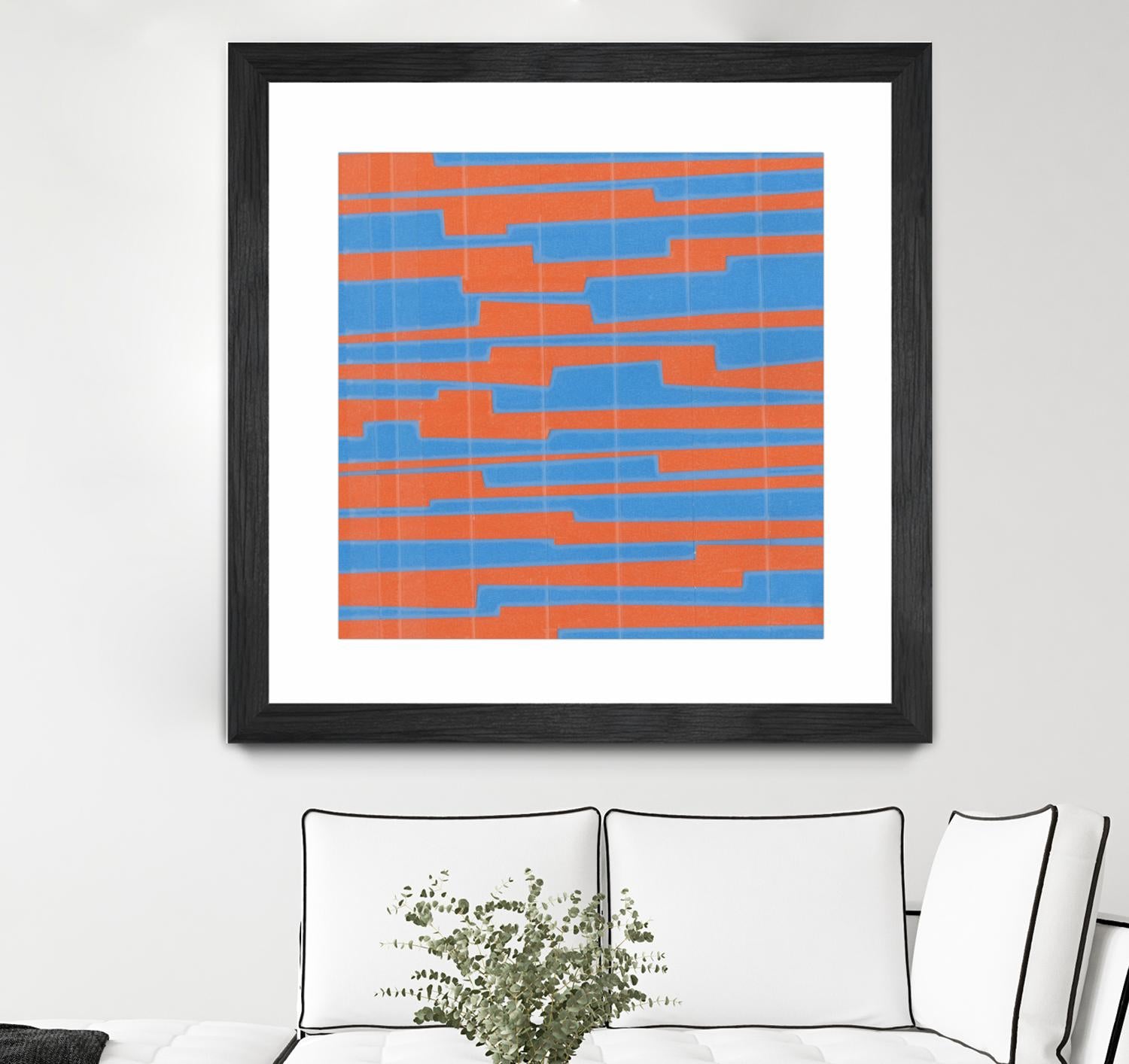 Modern Circuit VI by Charles McMullen on GIANT ART - blue abstract