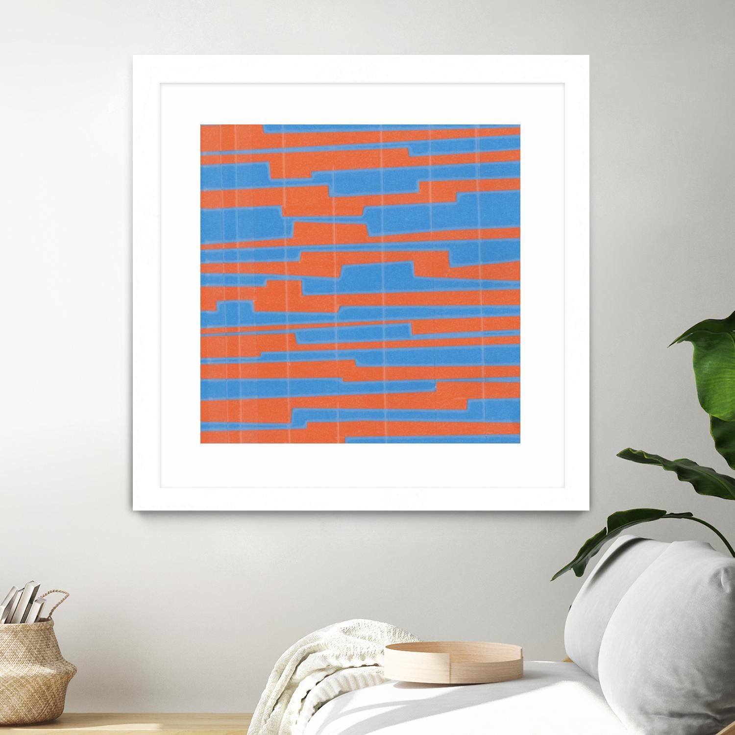 Modern Circuit VI by Charles McMullen on GIANT ART - blue abstract