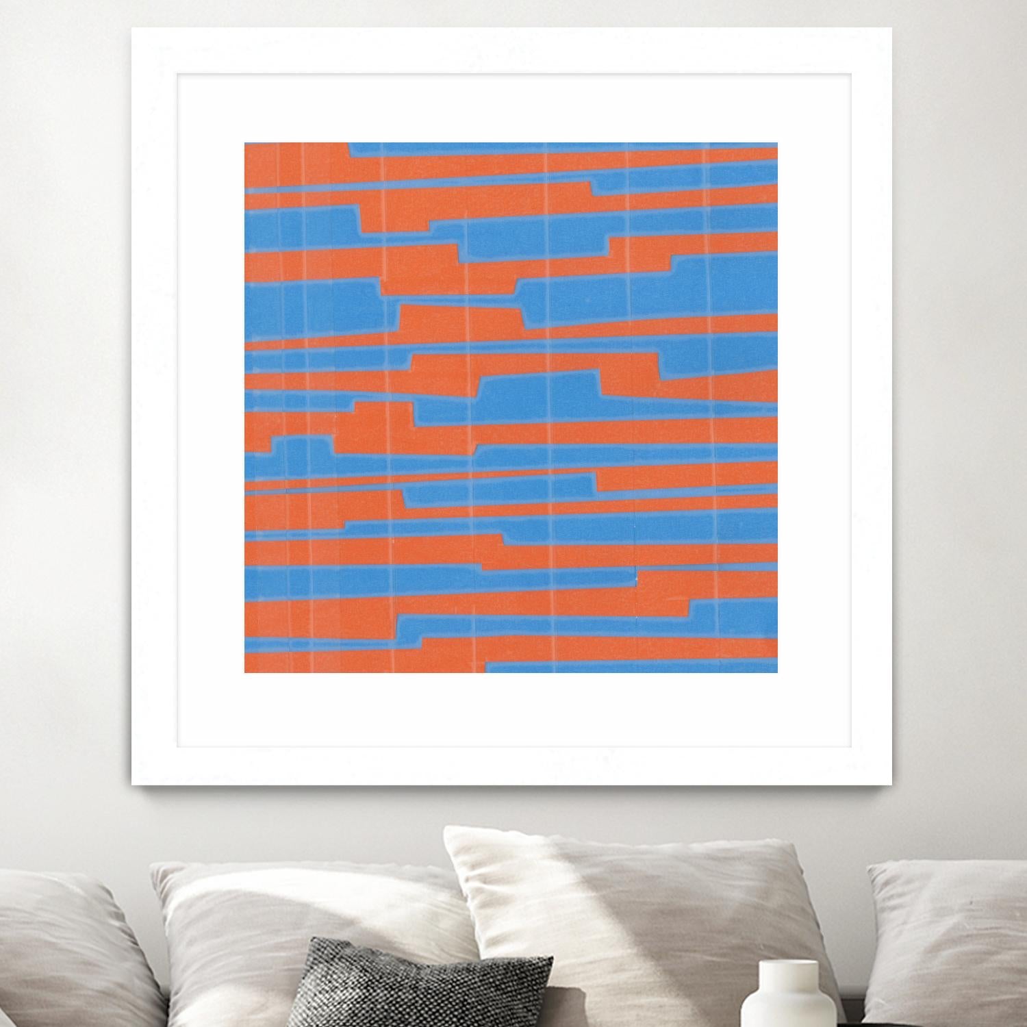 Modern Circuit VI by Charles McMullen on GIANT ART - blue abstract