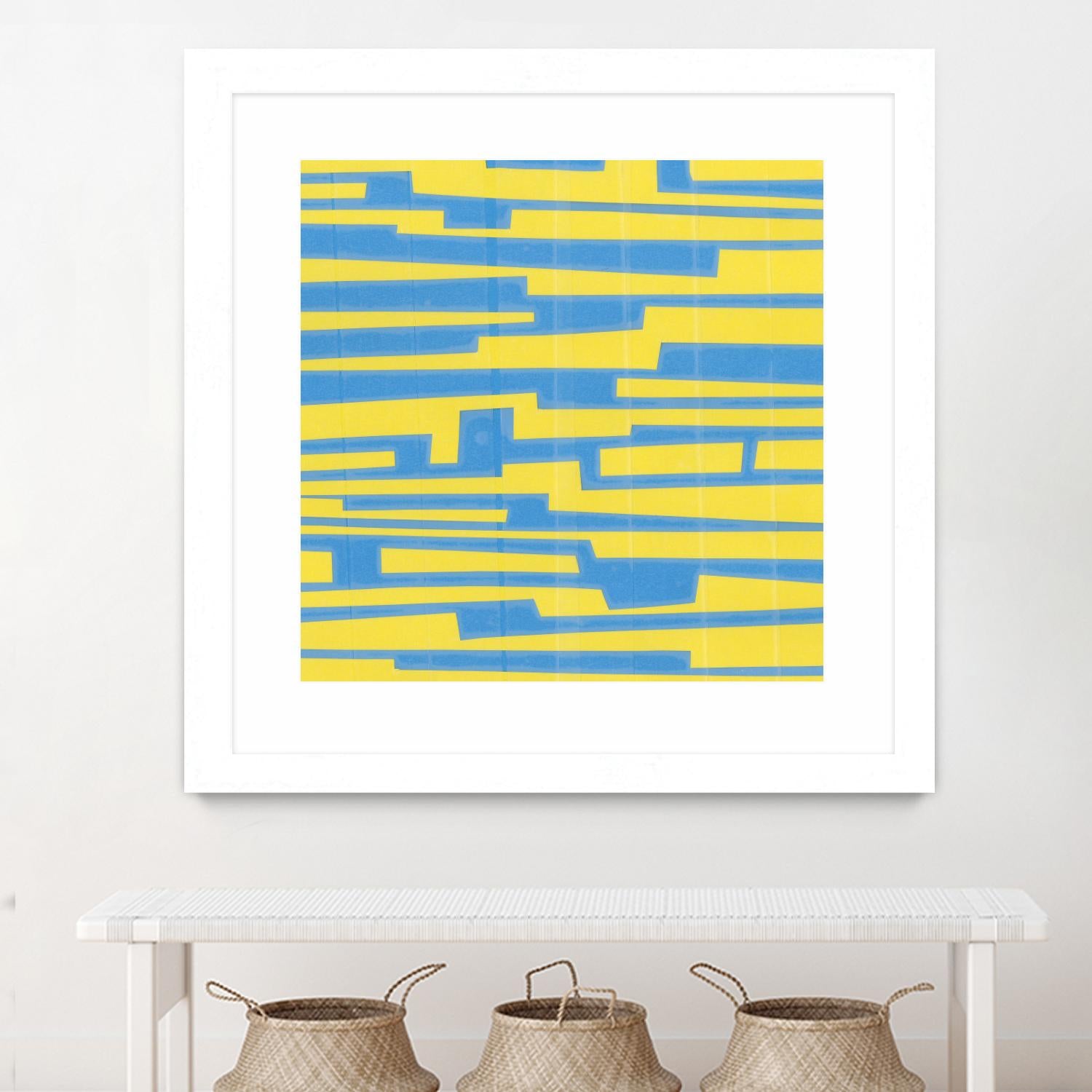 Modern Circuit VII by Charles McMullen on GIANT ART - yellow abstract