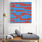 Modern Circuit VIII by Charles McMullen on GIANT ART - red abstract