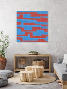 Modern Circuit VIII by Charles McMullen on GIANT ART - red abstract