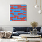 Modern Circuit VIII by Charles McMullen on GIANT ART - red abstract