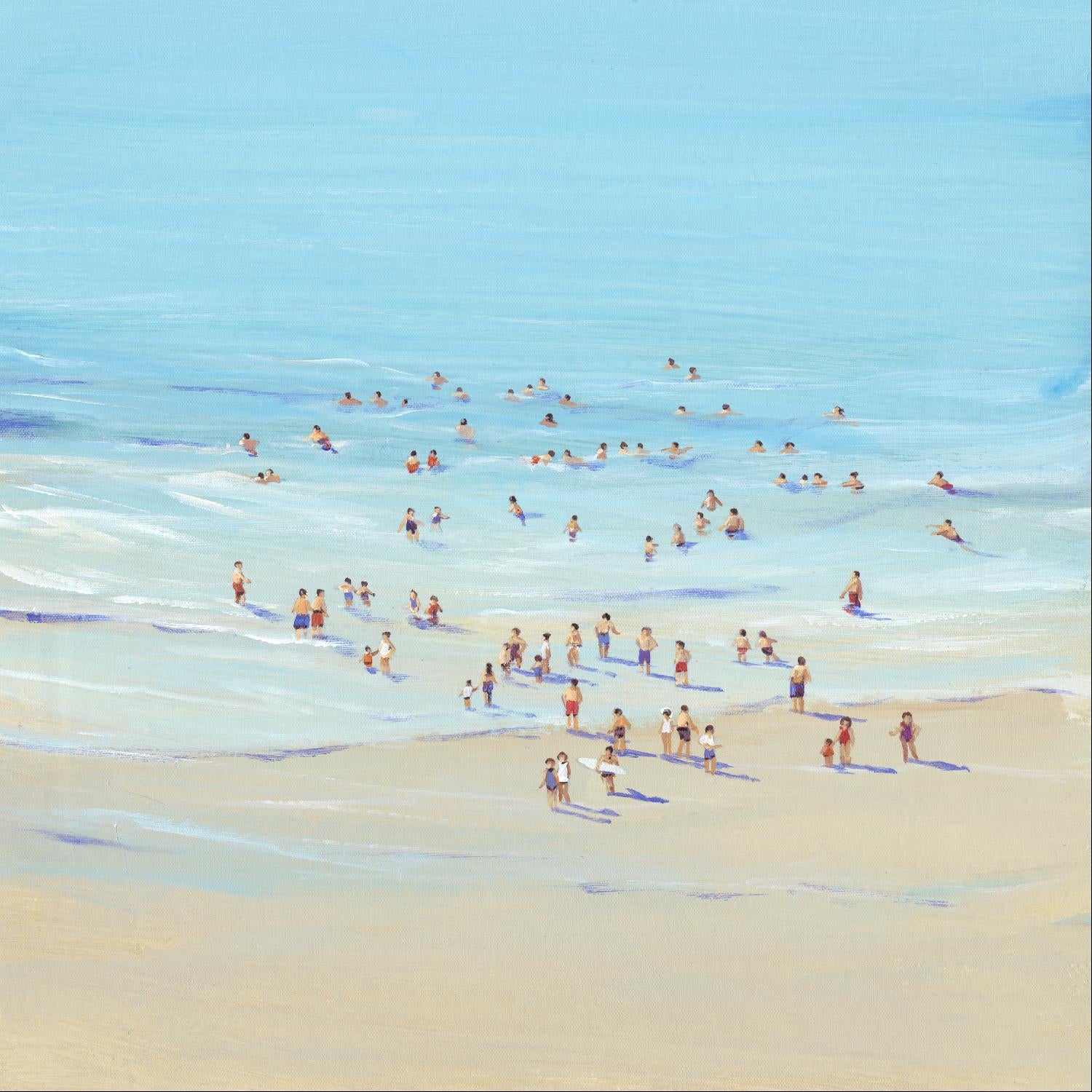 Beach Day I by Tim OToole on GIANT ART - beige coastal & tropical beach