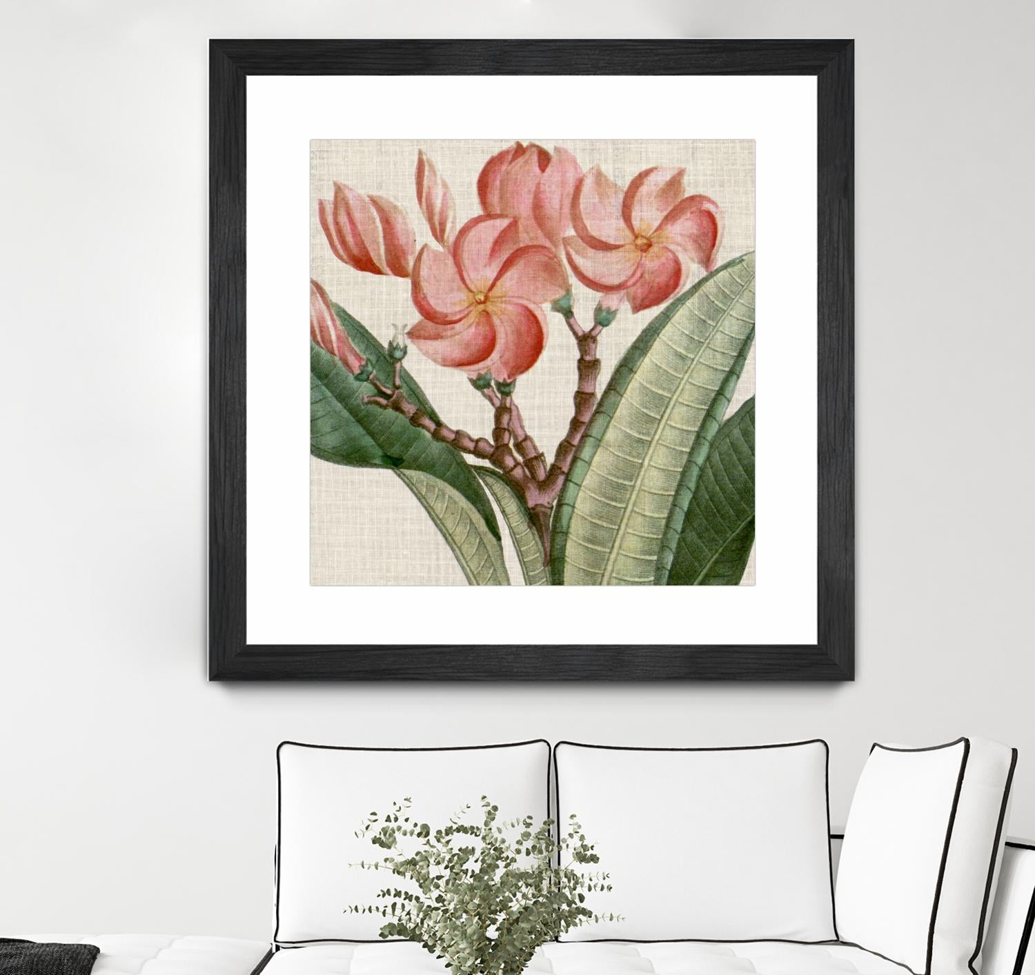 Cropped Turpin Tropicals VII by Vision Studio on GIANT ART - pink botanical & floral nature