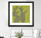 Opuntia I by Chariklia Zarris on GIANT ART - green coastal & tropical abstract