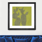 Opuntia I by Chariklia Zarris on GIANT ART - green coastal & tropical abstract