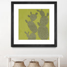 Opuntia II by Chariklia Zarris on GIANT ART - green coastal & tropical abstract