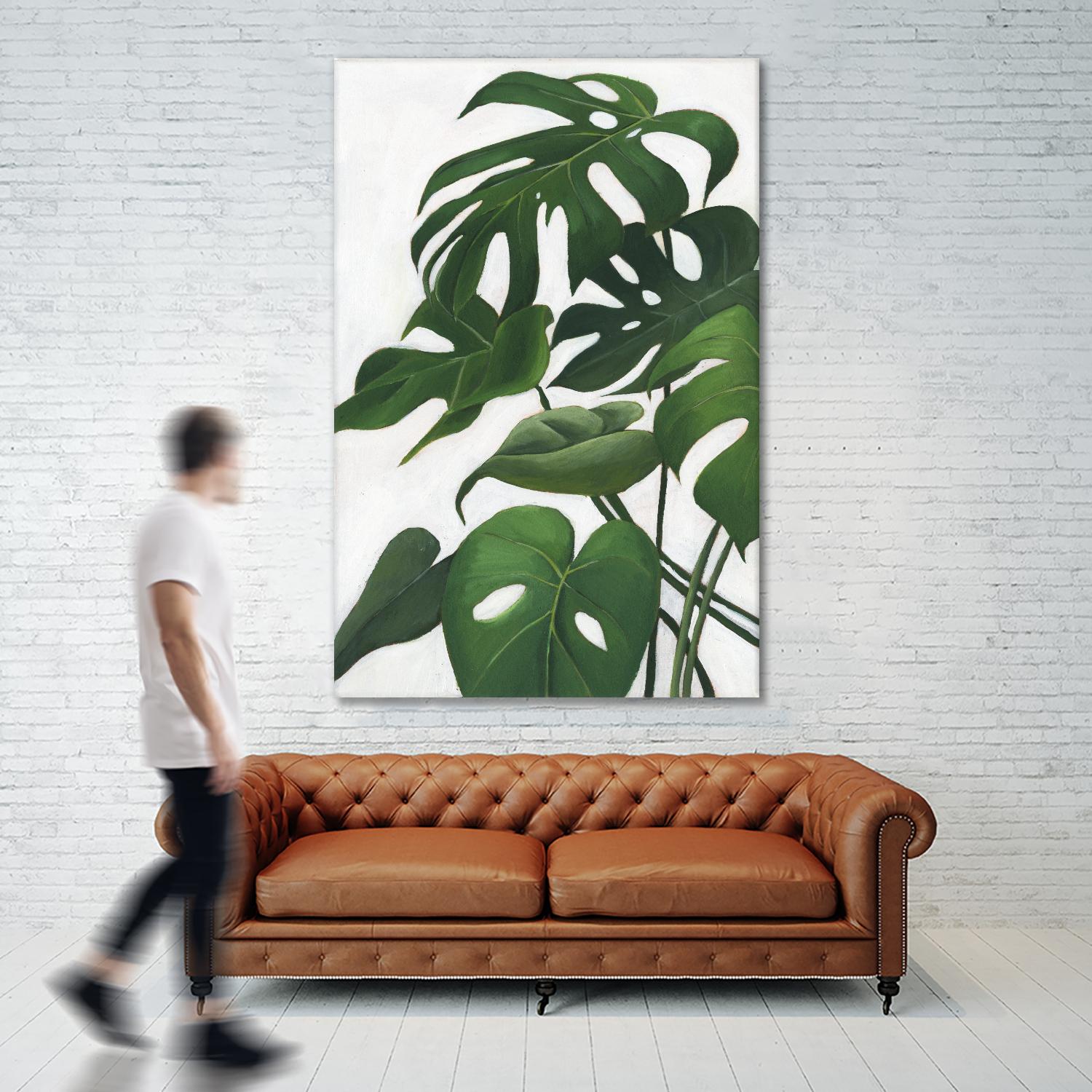 Pura Vida I by Grace Popp on GIANT ART - green coastal & tropical abstract 
