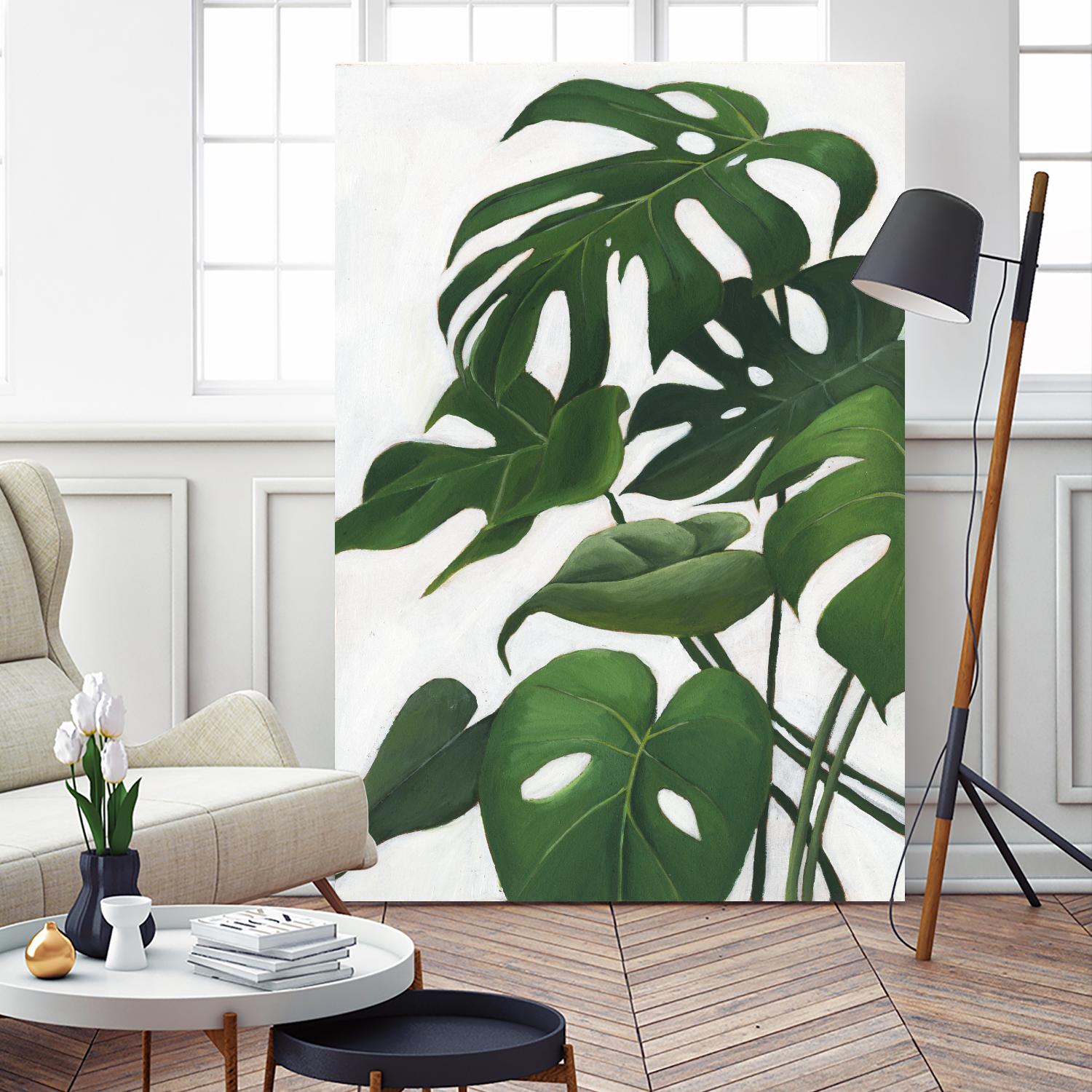 Pura Vida I by Grace Popp on GIANT ART - green coastal & tropical abstract 