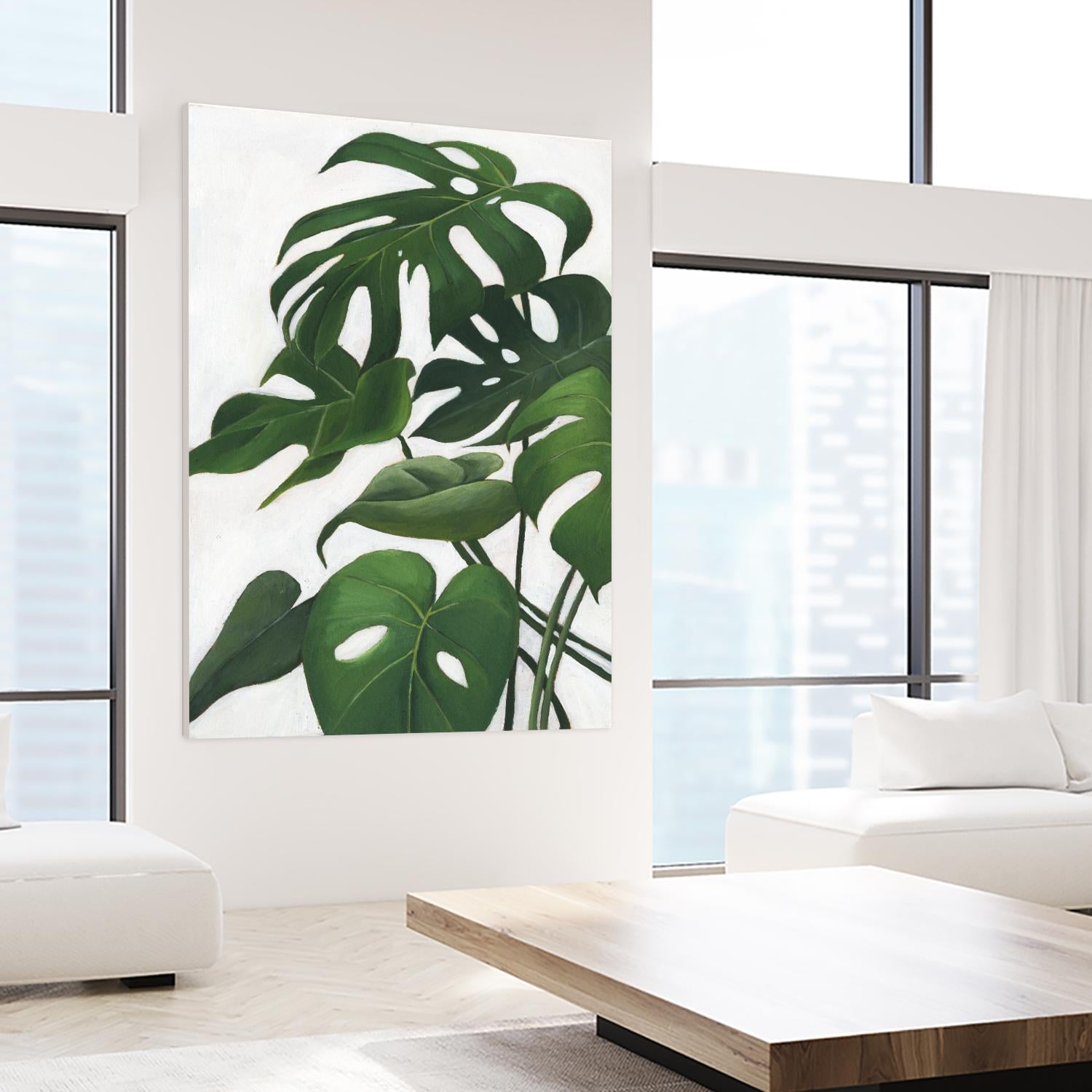 Pura Vida I by Grace Popp on GIANT ART - green coastal & tropical abstract 