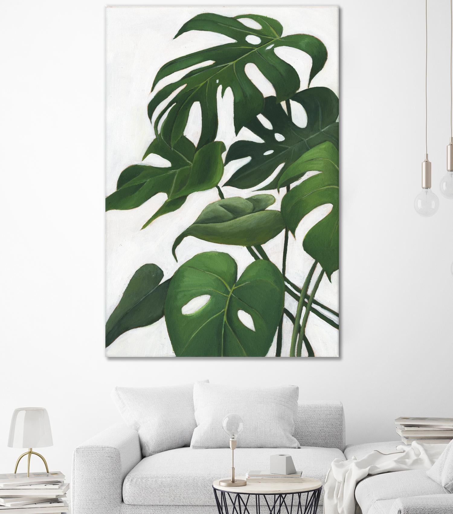 Pura Vida I by Grace Popp on GIANT ART - green coastal & tropical abstract 