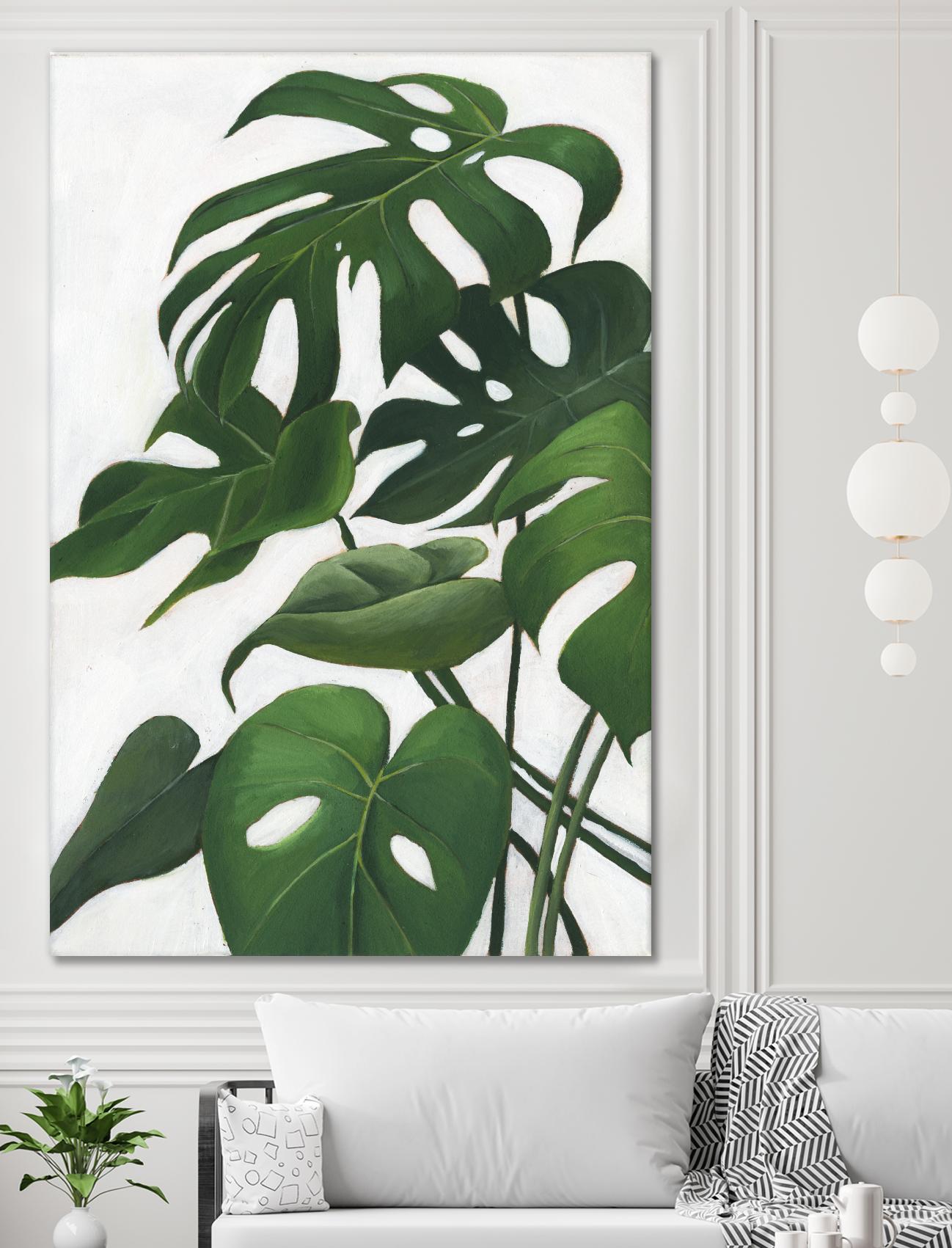 Pura Vida I by Grace Popp on GIANT ART - green coastal & tropical abstract 