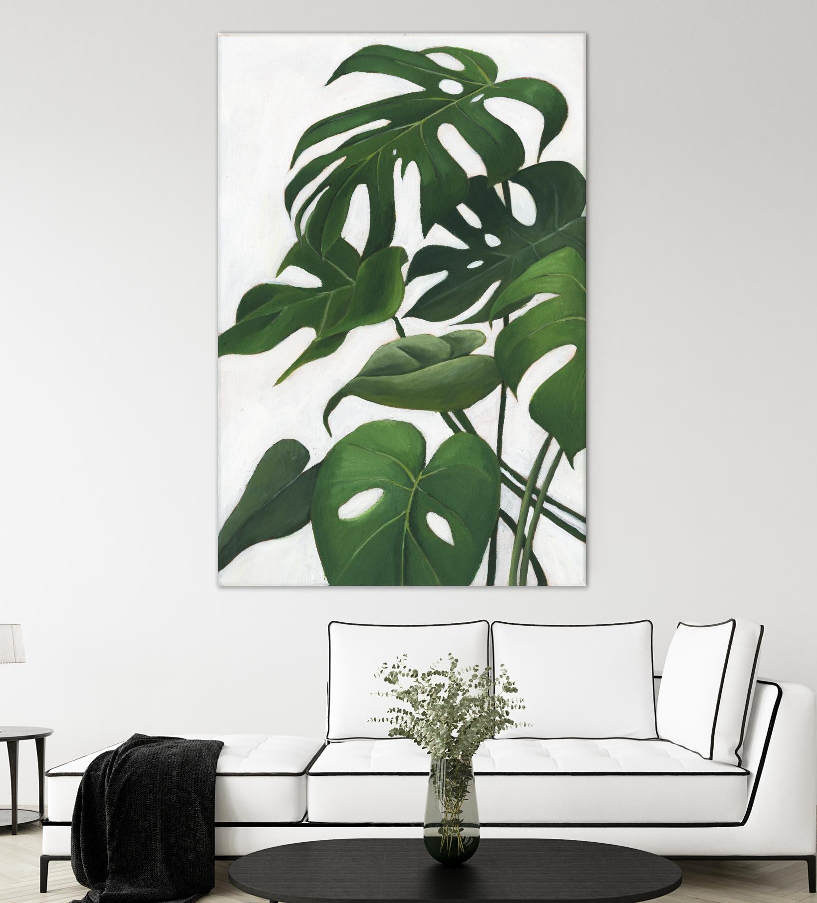 Pura Vida I by Grace Popp on GIANT ART - green coastal & tropical abstract 