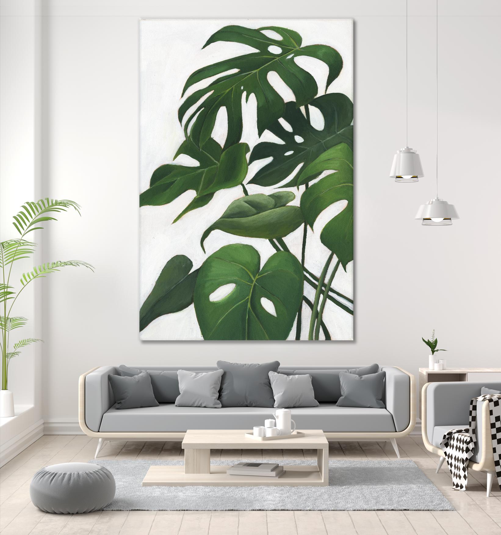 Pura Vida I by Grace Popp on GIANT ART - green coastal & tropical abstract 
