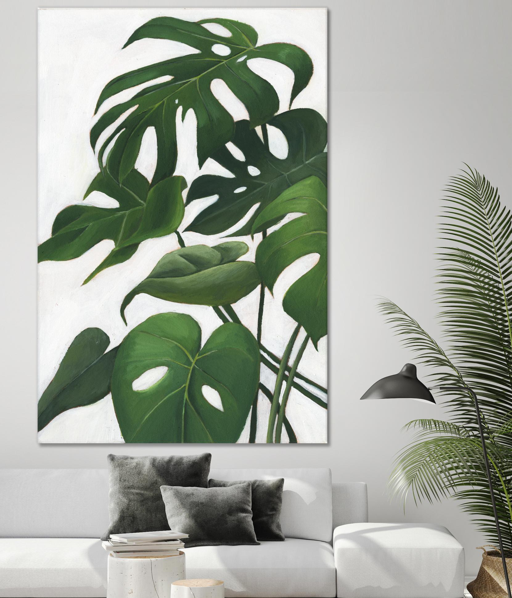 Pura Vida I by Grace Popp on GIANT ART - green coastal & tropical abstract 