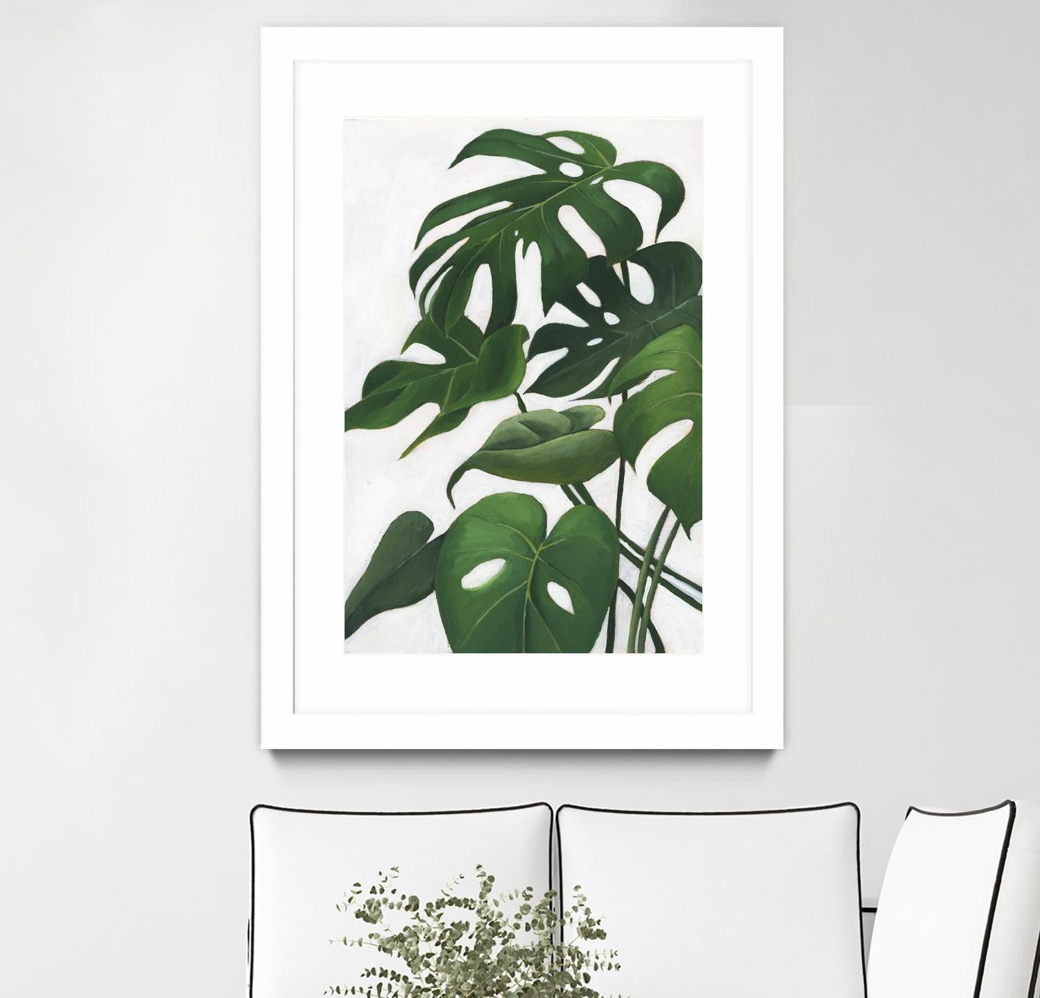 Pura Vida I by Grace Popp on GIANT ART - green coastal & tropical abstract 