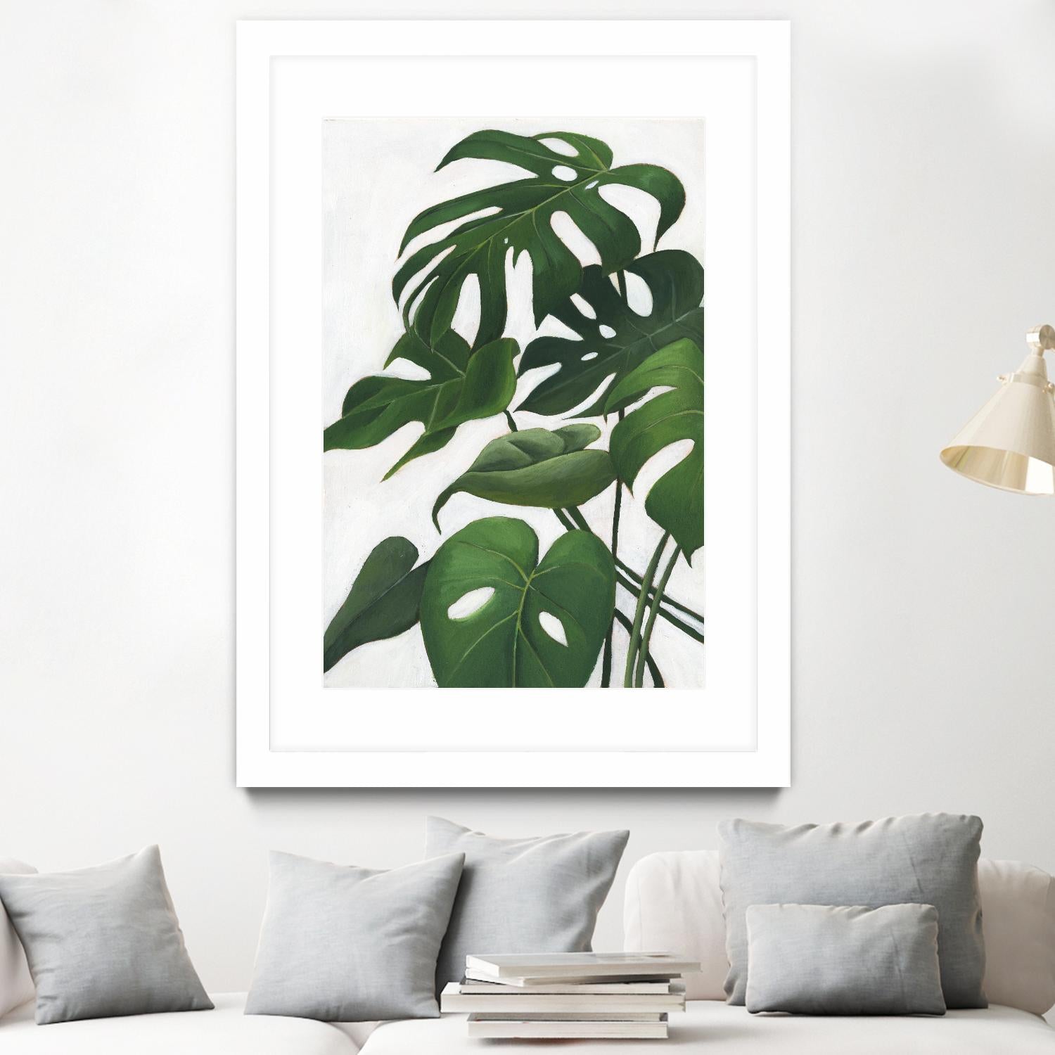 Pura Vida I by Grace Popp on GIANT ART - green coastal & tropical abstract 