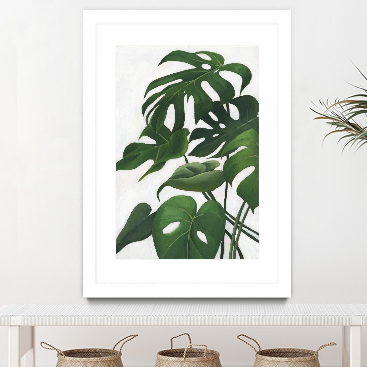 Pura Vida I by Grace Popp on GIANT ART - green coastal & tropical abstract 
