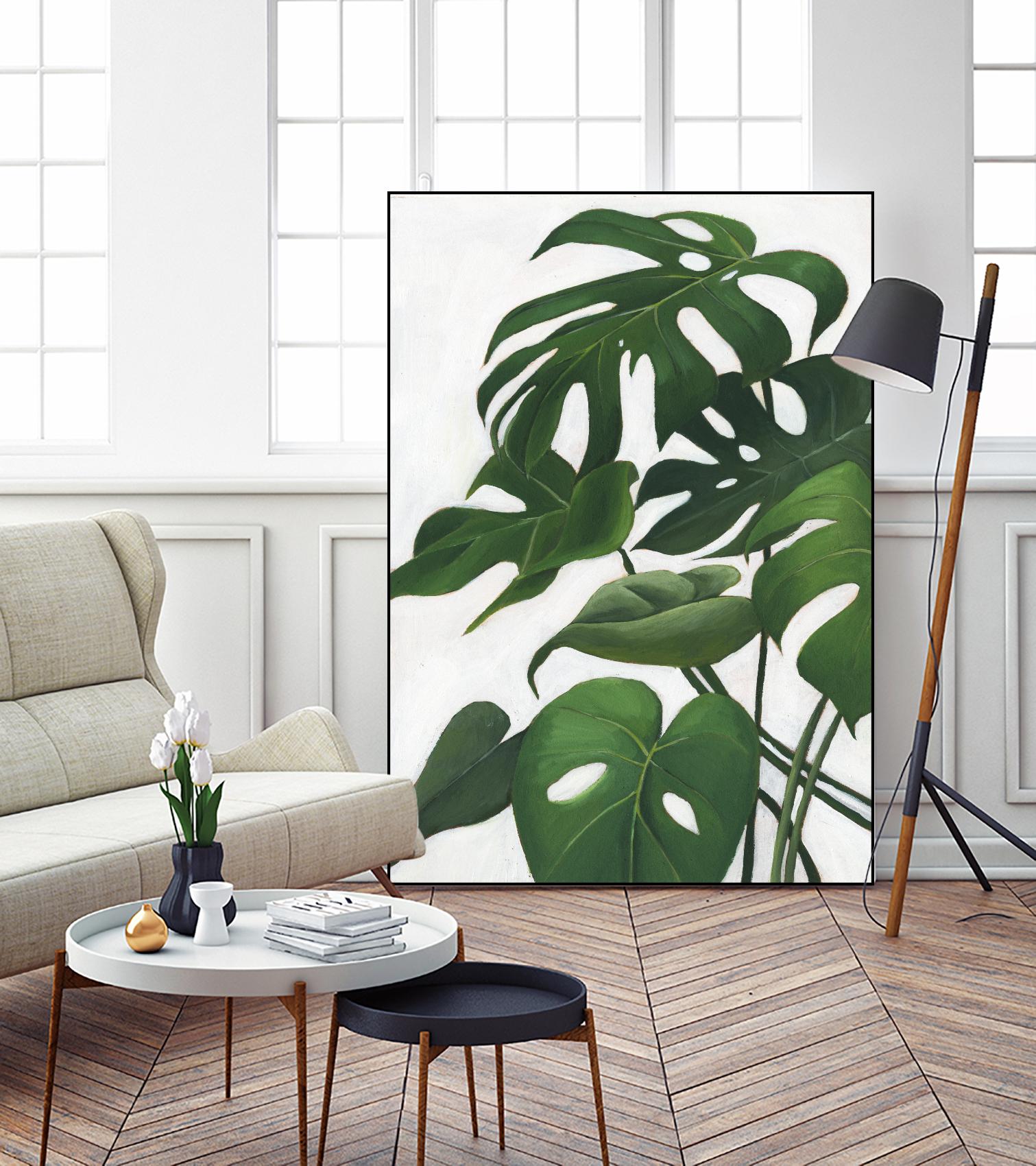 Pura Vida I by Grace Popp on GIANT ART - green coastal & tropical abstract 