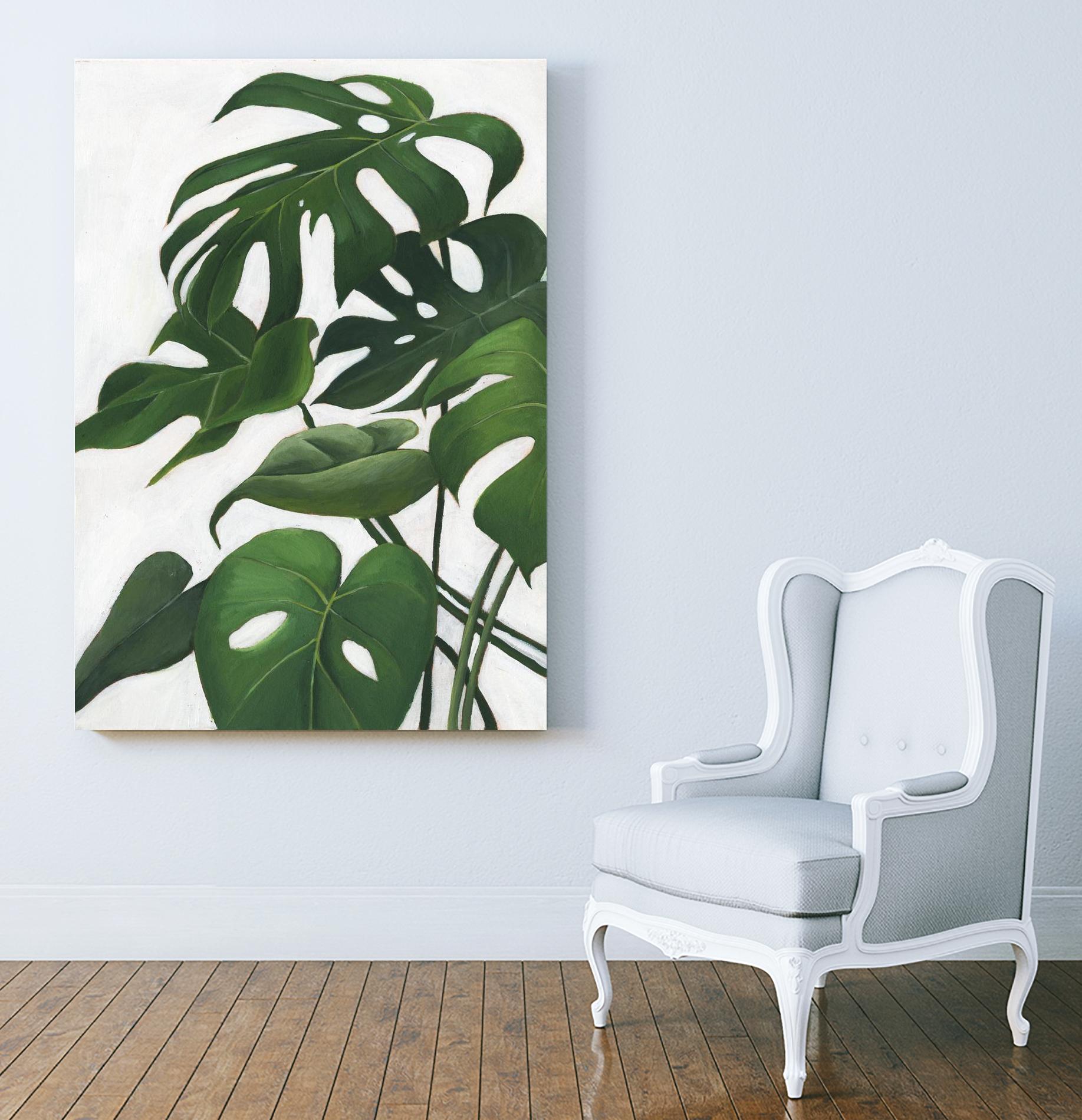 Pura Vida I by Grace Popp on GIANT ART - green coastal & tropical abstract 