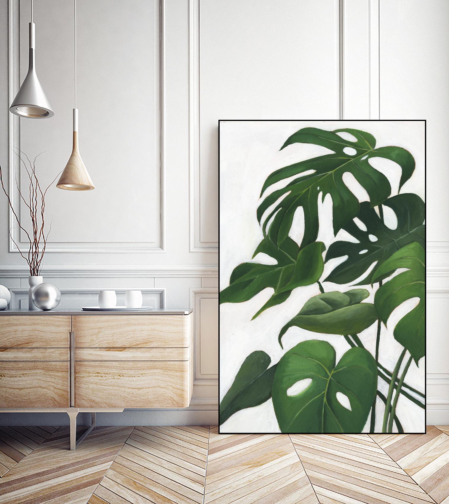 Pura Vida I by Grace Popp on GIANT ART - green coastal & tropical abstract 