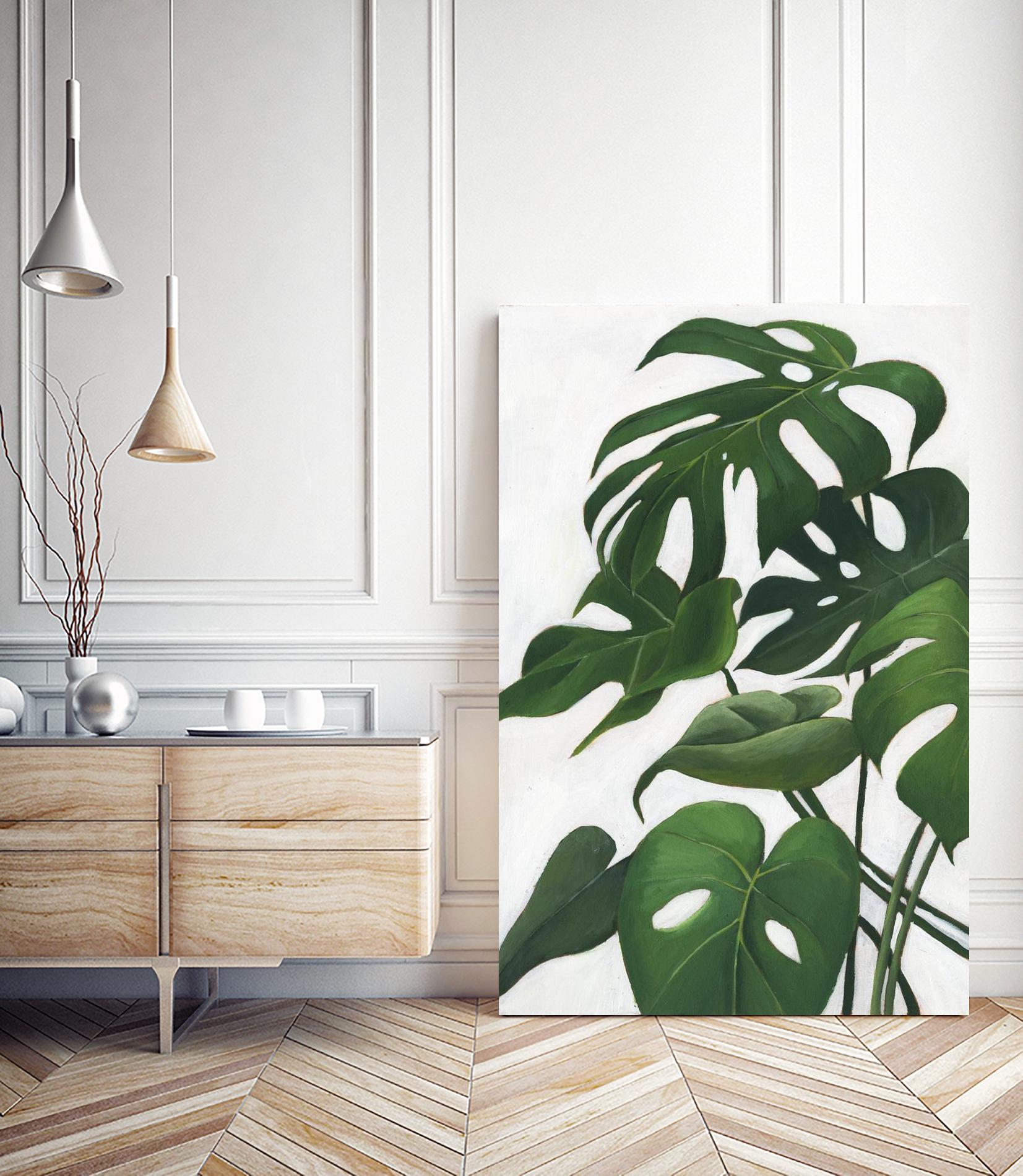 Pura Vida I by Grace Popp on GIANT ART - green coastal & tropical abstract 