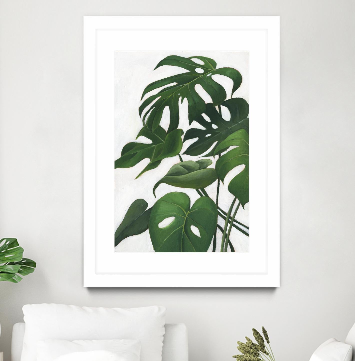 Pura Vida I by Grace Popp on GIANT ART - green coastal & tropical abstract 